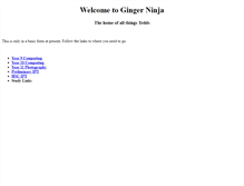 Tablet Screenshot of gingerninja.info